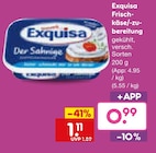 Frischkäse/-zubereitung im Netto Marken-Discount Prospekt Frischkäse/-zubereitung von Exquisa im aktuellen Netto Marken-Discount Prospekt für 0,99 €