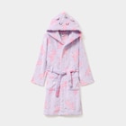 Peignoir à capuche ceinturé multicolore fille - La Halle Peignoir à capuche ceinturé multicolore fille à 19,99 € dans le catalogue La Halle
