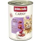 Aktuelles Animonda Cat Dose Carny Adult Rind & Lamm 400 g Angebot bei Zookauf in Hannover ab 1,99 €