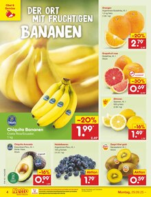 Bananen im Netto Marken-Discount Prospekt "Aktuelle Angebote" mit 62 Seiten (Rostock)