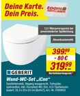 Wand-WC-Set „iCon“ Angebote von Geberit bei toom Baumarkt Aalen für 319,99 €