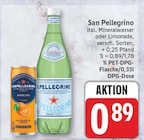 ital. Mineralwasser von San Pellegrino für 0,89 € bei EDEKA im Angebot ital. Mineralwasser von San Pellegrino im aktuellen EDEKA Prospekt