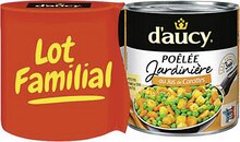 Conserve de champignons - D'aucy dans le catalogue Casino Supermarchés Poelée - D'aucy à 2,33 € en promo chez Casino Supermarchés