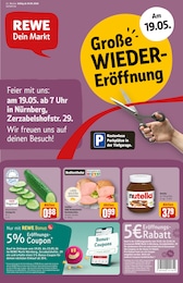 REWE Prospekt für Nürnberg mit 30 Seiten REWE Prospekt "Dein Markt" für Nürnberg, 30 Seiten, 18.05.2026 - 23.05.2026