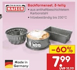 Aktuelle Backzubehör Angebote bei Netto Marken-Discount in Bremen Aktuelles Backformenset, 3-teilig Angebot bei Netto Marken-Discount in Bremen ab 7,99 €