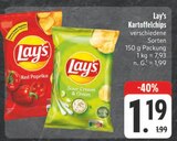 Kartoffelchips im Angebot bei E center in Jena Kartoffelchips Angebote von Lay's bei E center Jena für 1,19 €