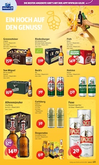 Bier im Getränke Hoffmann Prospekt "Aktuelle Angebote" mit 12 Seiten (Erkelenz)
