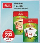 Filtertüten von Melitta im aktuellen V-Markt Prospekt für 2,22 €