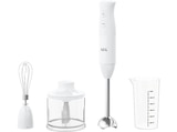 Stabmixer Set HB4-1-6CW Deli 4 Weiß (600 Watt, 0.6 l) Angebote von AEG bei MediaMarkt Saturn Augsburg für 49,95 €