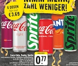 Dosen Angebote von Coca-Cola, Fanta, Sprite bei E center Voerde für 0,77 €