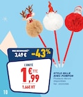 Promo Stylo bille avec pompon à 1,99 € dans le catalogue Bureau Vallée à Aurillac