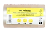6 Rubans adhésifs transparents - 15 mm x 33 m - Les Prix Mini - Les Prix Mini en promo chez Bureau Vallée 6 Rubans adhésifs transparents - 15 mm x 33 m - Les Prix Mini - Les Prix Mini dans le catalogue Bureau Vallée