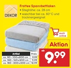 Frottee Spannbettlaken Angebote von DEKOR bei Netto Marken-Discount Ludwigshafen für 9,99 €