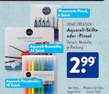 Aquarell-Buntstifte von HOME CREATION für 2,99 € bei ALDI SÜD im Angebot Aquarell-Buntstifte von HOME CREATION im aktuellen ALDI SÜD Prospekt
