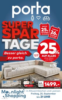 Couch im porta Möbel Prospekt "SUPER-SPAR-TAGE" mit 4 Seiten (Hildesheim)