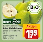 Grüne Bio Tafelbirnen Angebote von REWE Bio bei REWE Wolfsburg für 1,99 €