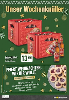 Bier im EDEKA Prospekt "Aktuelle Angebote" mit 16 Seiten (Hennef (Sieg))