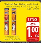 Beef Sticks Angebote von Vitakraft bei EDEKA Lüneburg für 1,00 €