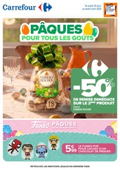 Promos Ferrero Rocher dans le catalogue "PÂQUES POUR TOUS LES GOÛTS" de Carrefour Ferrero Rocher en promo dans le catalogue Carrefour à la page 1
