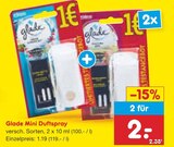 Reinigungsmittel im Netto Marken-Discount Prospekt Mini Duftspray von Glade im aktuellen Netto Marken-Discount Prospekt für 1,19 €