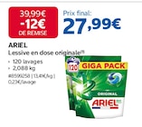 Lessive en dose originale - ARIEL en promo chez Costco Créteil à 27,99 €