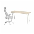 Aktuelles Schreibtisch und Stuhl beige/weiß hellgrau Angebot bei IKEA in Salzgitter ab 278,00 €