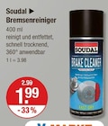 Bremsenreiniger im V-Markt Prospekt Bremsenreiniger von Soudal im aktuellen V-Markt Prospekt für 1,99 €