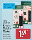 Kreide-/Metallic-Marker von HOME CREATION für 1,49 € bei ALDI Nord im Angebot Kreide-/Metallic-Marker von HOME CREATION im aktuellen ALDI Nord Prospekt
