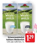 Aktuelles haltbare Weidemilch 1,5% Fett Angebot bei EDEKA in Mannheim ab 1,29 €