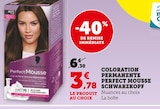 U Express Pont-Saint-Esprit - Promo COLORATION PERMANENTE PERFECT MOUSSE Promo COLORATION PERMANENTE PERFECT MOUSSE à 3,78 € dans le catalogue U Express à Pont-Saint-Esprit