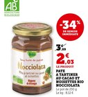 Pate a tartiner au cacao et noisettes bio - Nocciolata dans le catalogue Super U