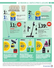 Promos Aspirateur Balai dans le catalogue "Aux petits soins pour votre budget" de E.Leclerc Aspirateur Balai en promo dans le catalogue E.Leclerc à la page 33