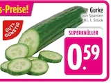 Gurke im EDEKA Prospekt Gurke von im aktuellen EDEKA Prospekt für 0,59 €