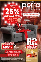 Sofa im porta Möbel Prospekt in Bielefeld Aktueller porta Möbel Prospekt mit Sofa, "DIE MÖBILÄUMS-SPAR-SHOW", Seite 1