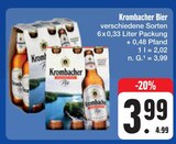 Krombacher Bier Angebote von Krombacher bei E center Lichtenfels für 3,99 €