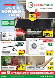 Hagebaumarkt Prospekt für Eggenfelden mit 16 Seiten Hagebaumarkt Prospekt für Eggenfelden: "GÖNN DIR SONNEN-ENERGIE", 16 Seiten, 29.08.2026 - 05.09.2026