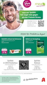 Aktueller mea - meine apotheke Prospekt für Bergen (Rügen) und Ungebung, Seiten zum blättern mea - meine apotheke Prospekt Unsere August-Angebote mit Seiten in Bergen (Rügen) und Umgebung