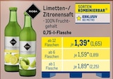 Limetten-/ Zitronensaft bei METRO im Salzwedel Prospekt für 1,65 €