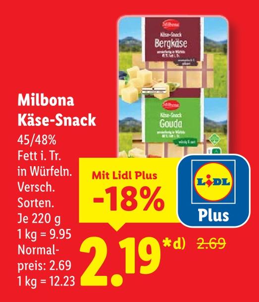 Käse-Snack Bergkäse