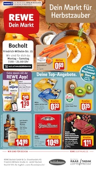 Bier im REWE Prospekt "Dein Markt" mit 35 Seiten (Bocholt)