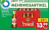 Aktuelles Tyskie Pils Angebot bei Netto Marken-Discount in Aachen ab 13,99 €