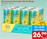 Limoncello Spritz Dose im Netto Marken-Discount Prospekt Limoncello Spritz Dose von Carissma im aktuellen Netto Marken-Discount Prospekt für 26,99 €