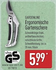 Ergonomische Gartenschere von GARDENLINE für 5,99 € bei ALDI Nord im Angebot Ergonomische Gartenschere von GARDENLINE im aktuellen ALDI Nord Prospekt