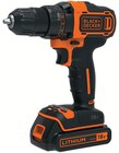 Perceuse visseuse sans fil 18V 1,5Ah 2 vitesses - BLACK+DECKER - Intermarché Hyper à Antibes Perceuse visseuse sans fil 18V 1,5Ah 2 vitesses - BLACK+DECKER en promo chez Intermarché Hyper Antibes à 79,99 €