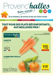 Catalogue Supermarchés Provenc’halles en cours à Le Touvet et alentours, "Tout pour des plats réconfortants…aux meilleurs prix !", 2 pages, 05/11/2024 - 17/11/2024