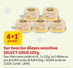 4+1 offert Sur tous les dômes sensitive SELECT GOLD 125 g - Select Gold dans le catalogue Maxi Zoo