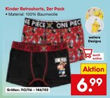 Baby Shorts im Netto Marken-Discount Prospekt Kinder Retroshorts, 2er Pack im aktuellen Netto Marken-Discount Prospekt für 6,99 €