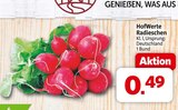 nah&frisch Bad Karlshafen - HofWerte Radieschen Angebot im Prospekt HofWerte Radieschen bei nah&frisch im Bad Karlshafen Prospekt für 0,49 €