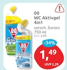 WC Aktivgel 4in1 von 00 für 1,49 € bei budni im Angebot WC Aktivgel 4in1 von 00 im aktuellen budni Prospekt