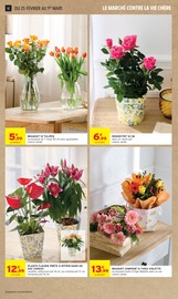 Promos Fleurs dans le catalogue "-60% DE REMISE IMMÉDIATE SUR LE 2ÈME" de Intermarché Super à la page 12